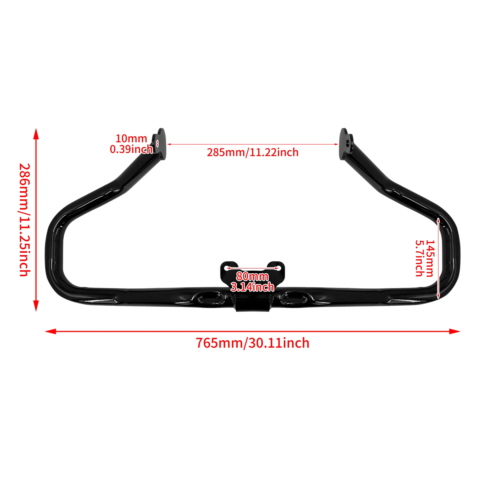 Motorcycle Black Chopped Engine Guard Highway Crash Bar For Harley Touring Street Electra Glide Special Road King FLHRXS