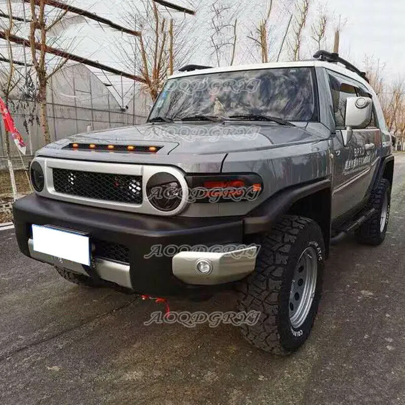 Fits For Toyota FJ Cruiser 2007-2020 LED Vehicles Bonnet Hood Light Bars Decor 5LED Moulding Car Accessories