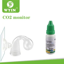 WYIN Aquarium CO2 Indicator Solution Fish Tank Liquid Test PH Long-term Monitor CO2 Bubble Counter For Plant ADA quality