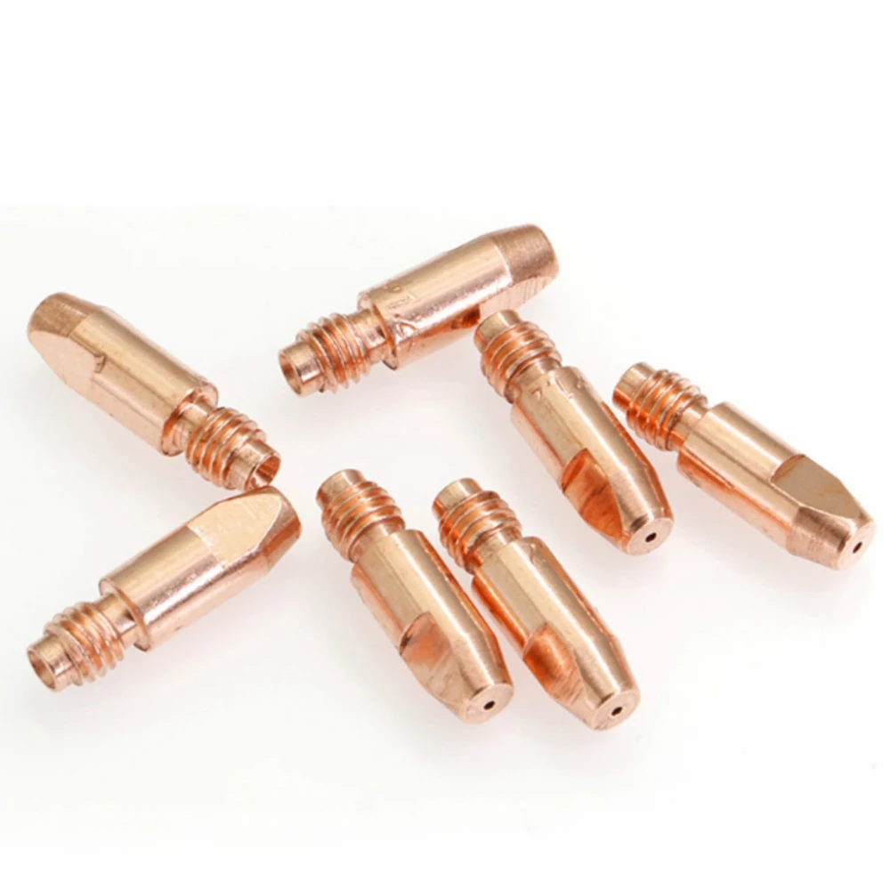 M6 0.8/1.0/1,2mm M6 * 28mm Kupfer Kontakt Tipps Düsen Für 24KD MIG/MAG 25AK Schweißen Fackel Spitze M6 Für Binzel Gas Düse – Detail 7