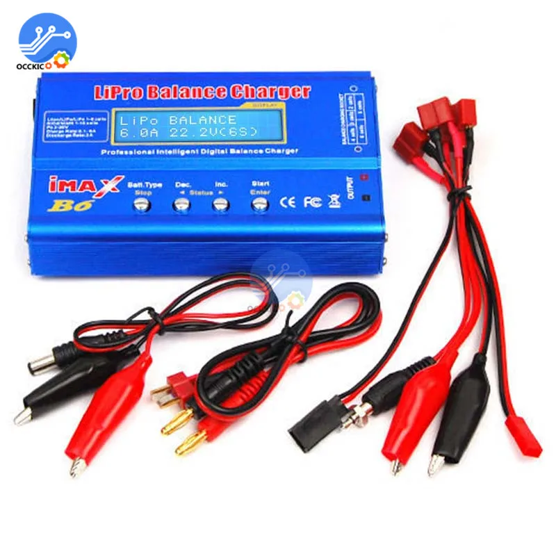 iMAX B6 Li-ion Battery Charger RC Lipo NiMh NiCD Battery Power Bank Balancer Charge Discharger LCD Digital Display