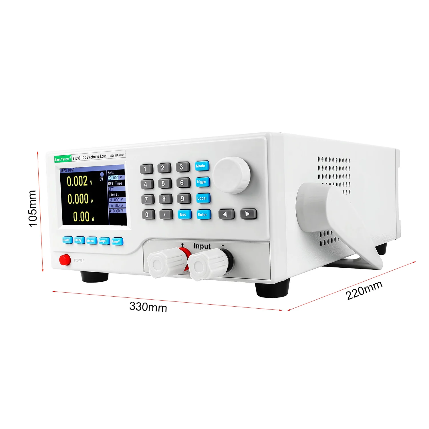 ET5301 Lithium Battery Capacity Tester load analyzer Display test DC Electronic Load Power Tester Discharge Meter 400W 150V 60A