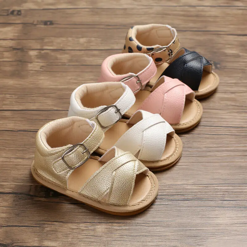 Breathable Summer Baby Kid Boy Girl Sandals Prewalker Newborn Leather Soft Sole Crib Shoes Cute Lovely Baby Shoes