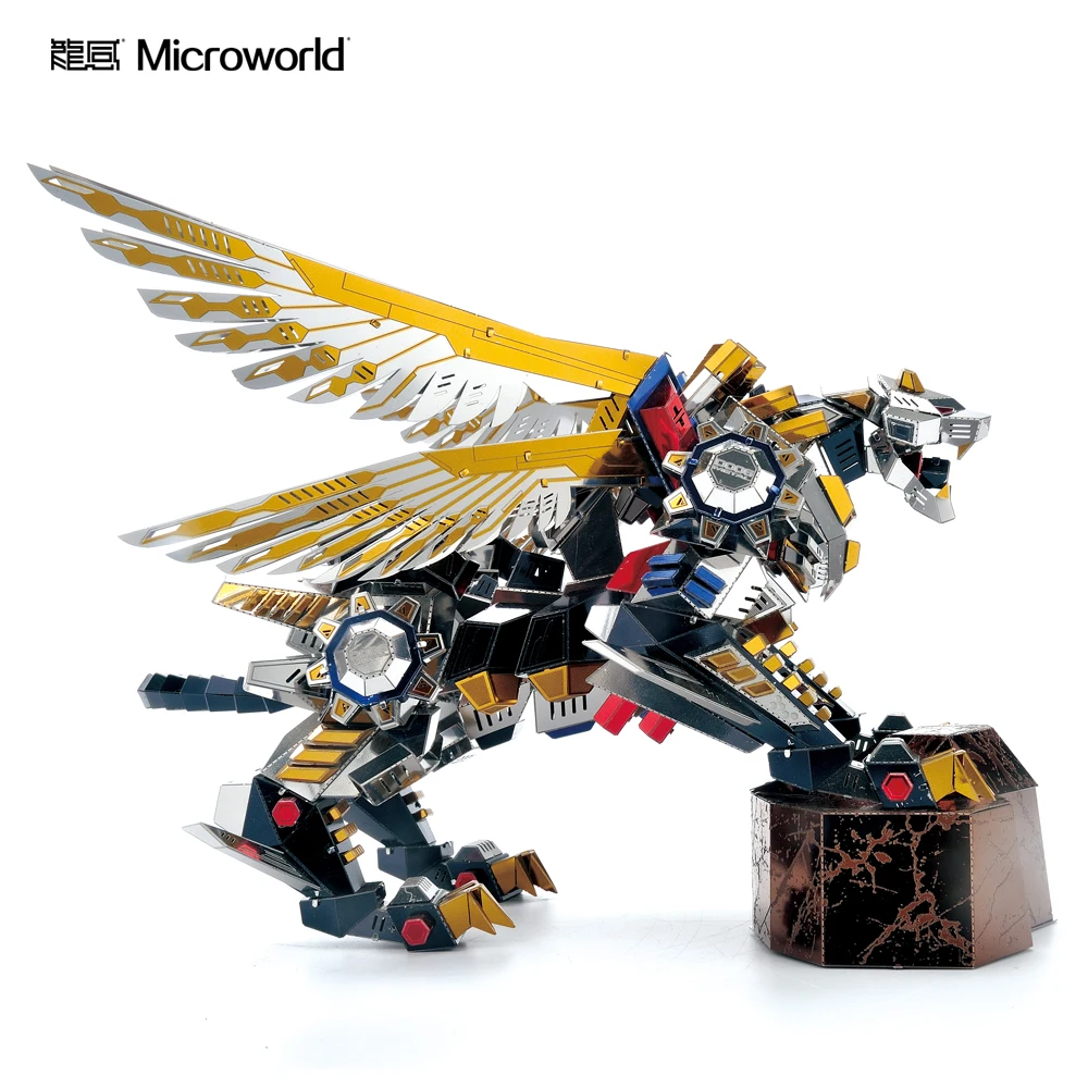 

Microworld 3D металлическая головоломка, фигурка, игрушка, летающий тигр, модель, образовательная головоломка 3D комплекты моделей, образовательные подарки, игрушки для детей