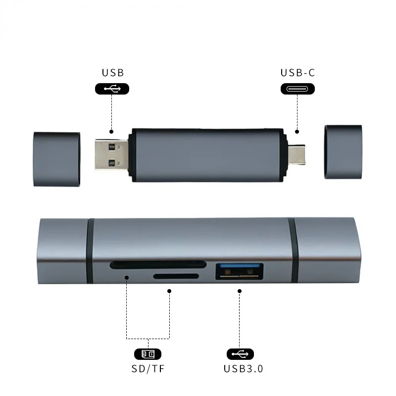 Card Reader USB 3.0 Hub &Type C to SD Micro SD TF Card Reader for PC Laptop Accessories Smart Memory Cardreader SD Card Reader