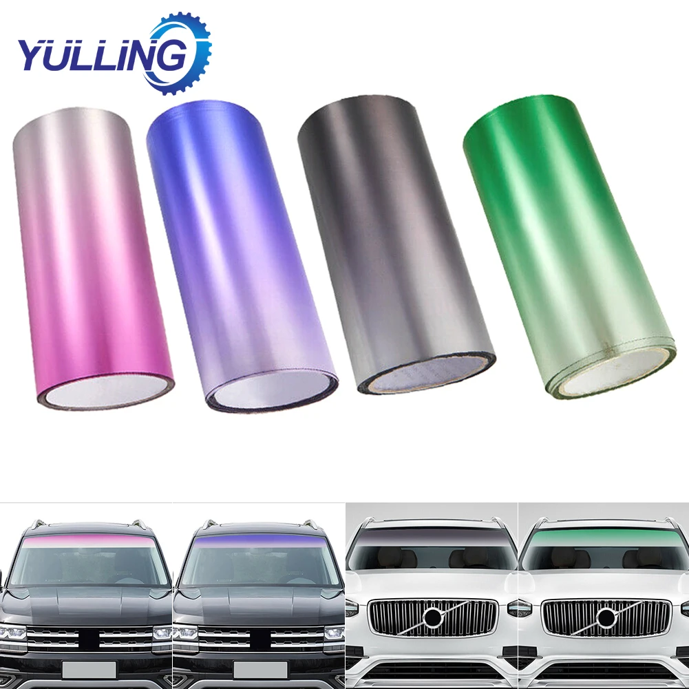 

Автомобильная наклейка на лобовое стекло, s УФ-защита, водонепроницаемая затеняющая пленка для автомобиля, полоса для оконного солнцезащитного козырька, затеняющая пленка, автомобильная наклейка, внешние аксессуары