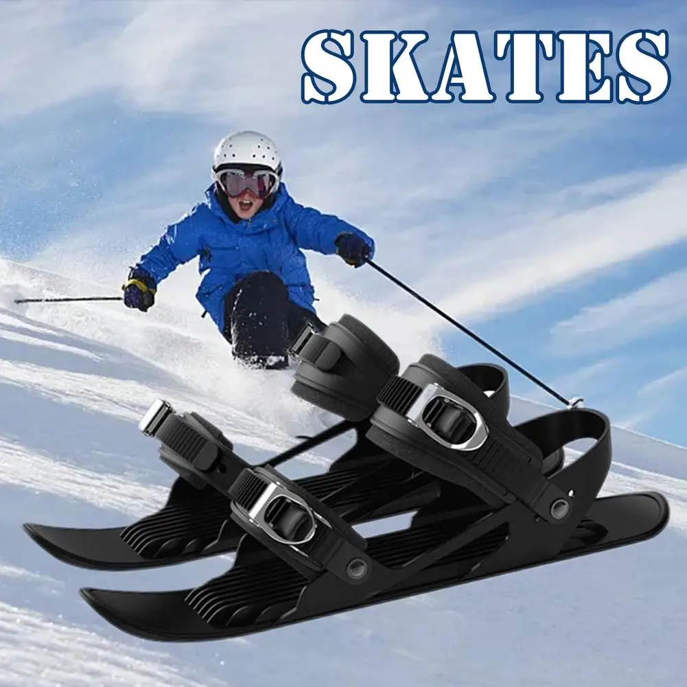 Mini Ski Skates Snow Shoes Skis Snowboards Snow Short Skiboard Snowboarding Shoes Adjustable Bindings Skiing Shoes Snow Board