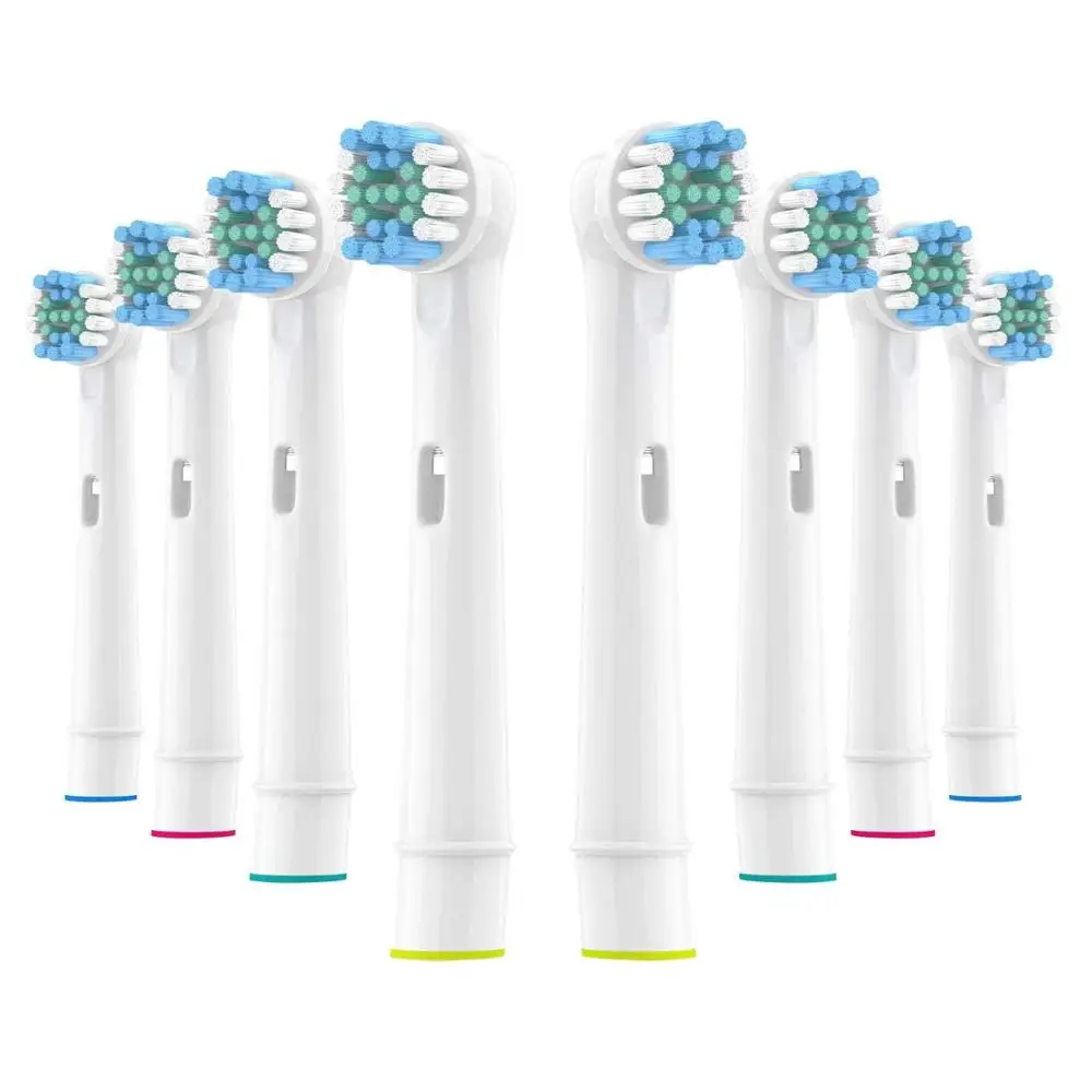 8x Đầu Bàn Chải Thay Thế Cho Bàn Chải Đánh Răng Điện Oral-B Phù Hợp Tiến Công Suất/Pro Sức Khỏe/Áo Lót Triumph/3D excel/Sức Sống Precision Clean