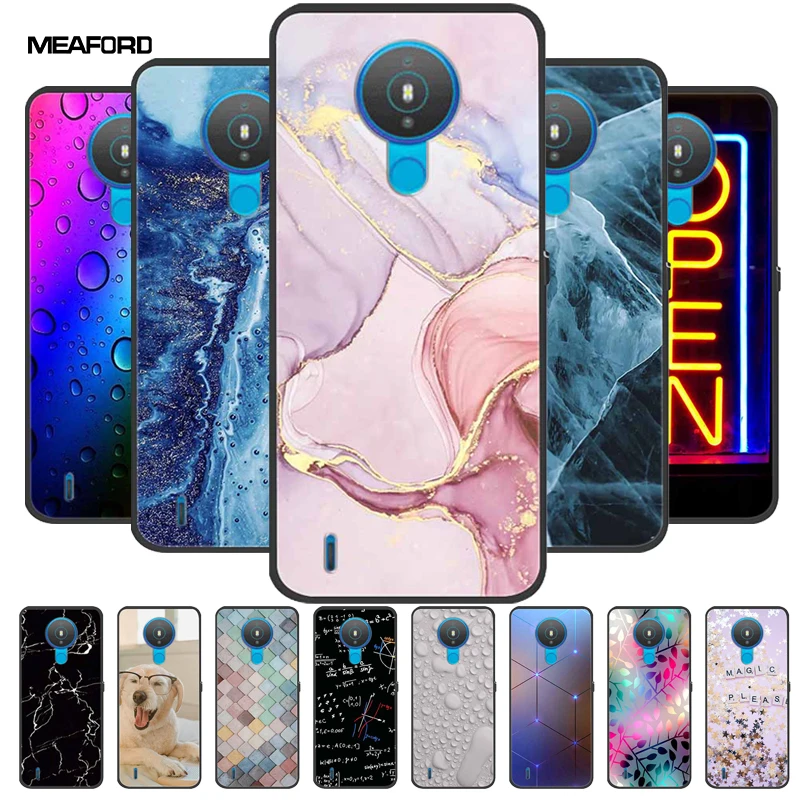 For Nokia 1.4 Cases 5.4 2.4 3.4 Marble Soft TPU Silicone Shockproof Back Case for Nokia 5.4 Phone Cover Fundas Coque Nokia 2.4