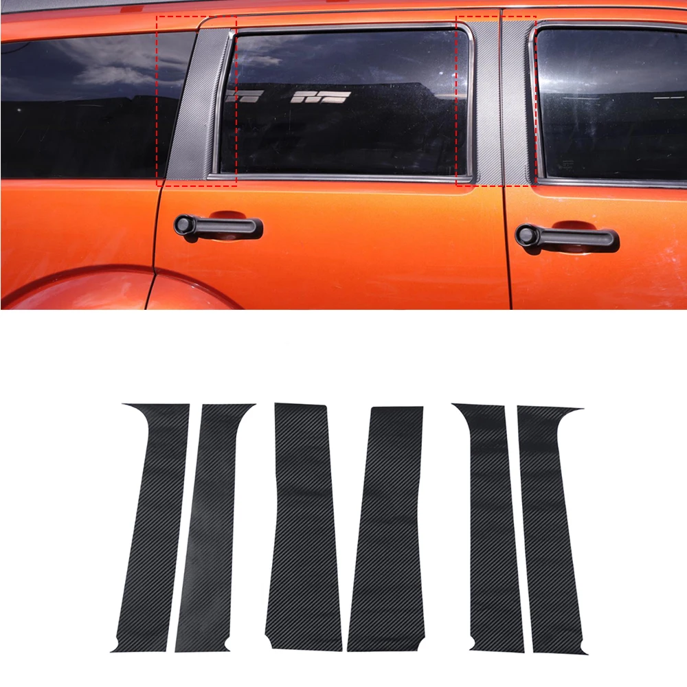 

for Jeep Liberty/ Dodge Nitro 2007 2008 2009 2010 2011 2012 Car Window Pillar Post Decoration Trim Stickers External Accessories