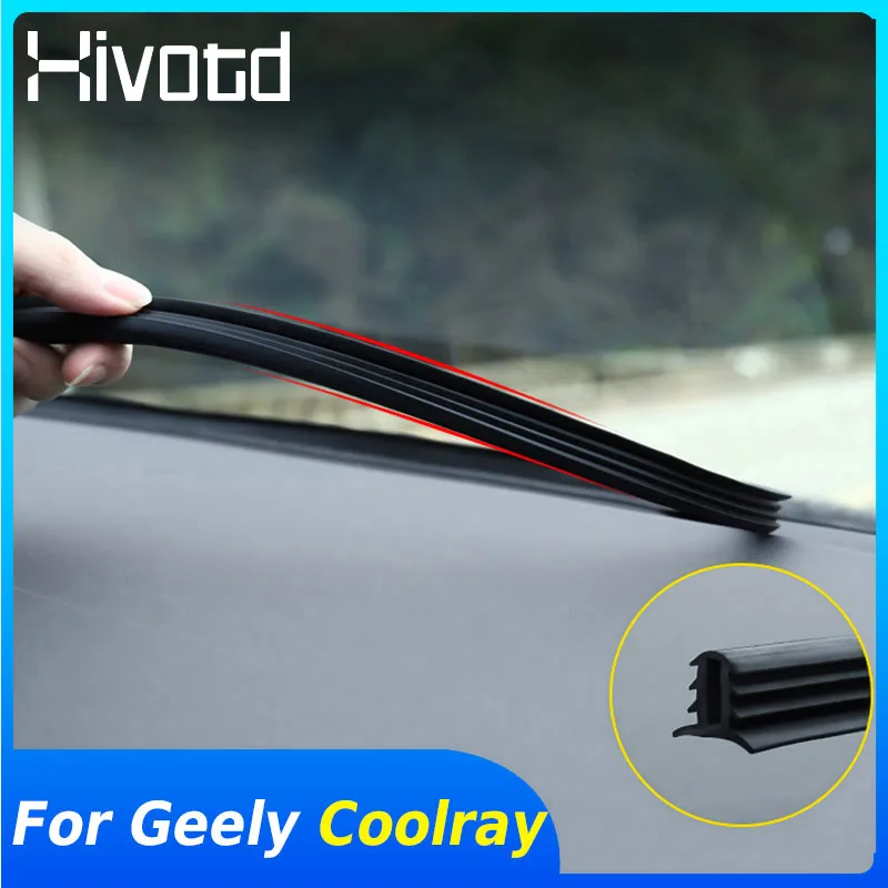 For Geely New Coolray SX11 BelGee X50 2024 Car Windshield Dashboard Soundproof Trim Rubber Central Control Strip Accessories