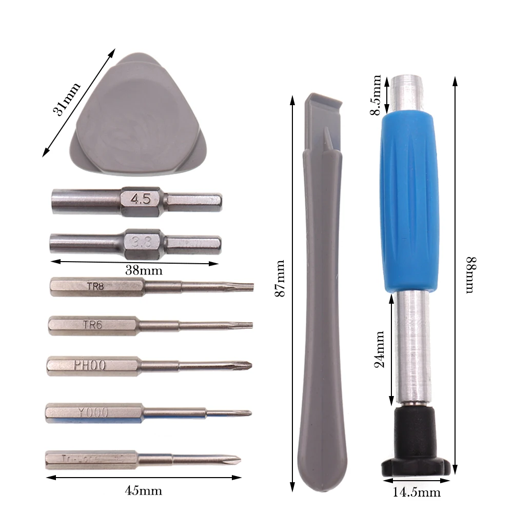 مجموعة مفكات البراغي مجموعة أدوات إصلاح لنينتندو سويتش جديد 3DS وي وي يو NES SNES DS لايت GBA Gamecube