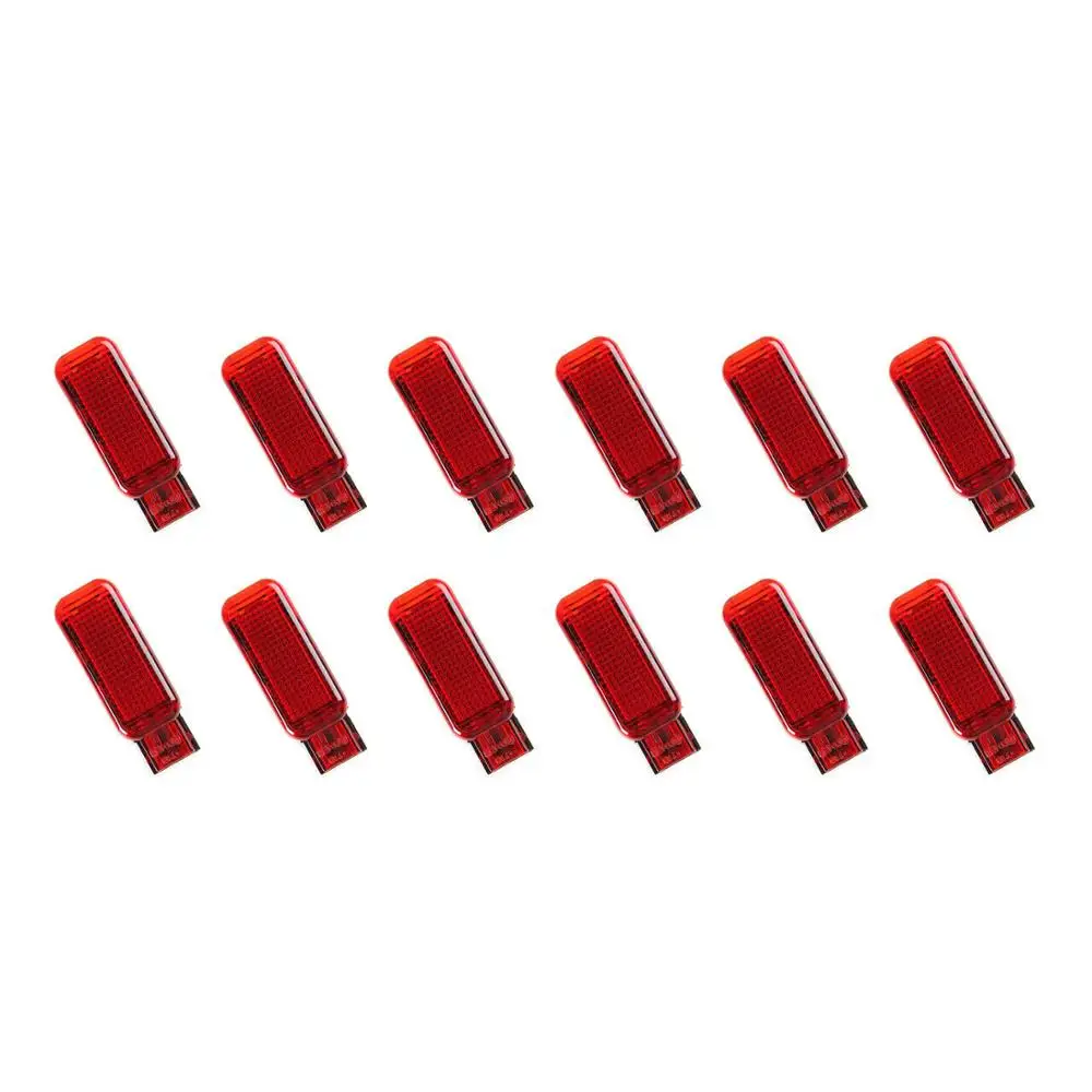 Car Red Door Panel Warning Light Lamps 12pcs Fit For AU-DI S8 A4 A5 A6 A8 R8 Q3 Q5 TT 8D0947411 8D0 947 411