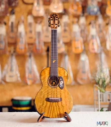 Bright Sun BS-60T 26 inch Ukulele Tenor Hawaii Guitar Solid Mango Veneer With Bag/Tuner/Capo/Belt/Strings/Picks