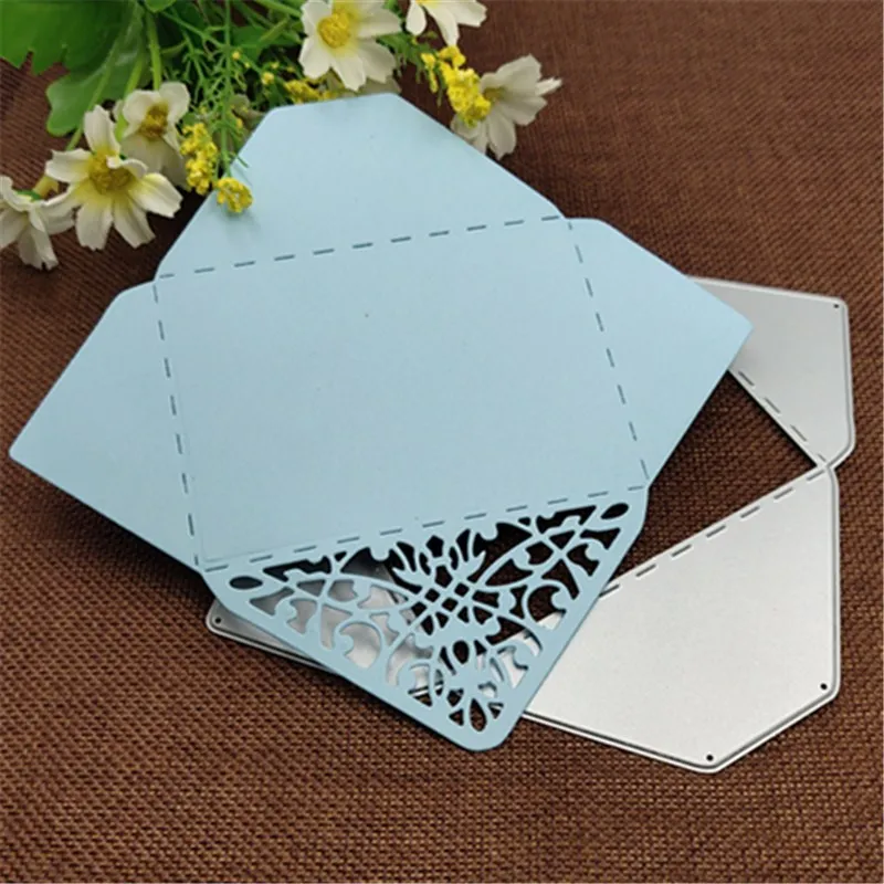 Envelope Pocket background Metal Cutting Dies For DIY Scrapbooking Album Embossing Paper Cards Decorative Crafts