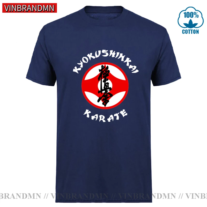 Vinbrandmn اليابانية فنون الدفاع عن النفس كيوكوشين الكاراتيه تي شيرت الرجال كيوكوشين كاي الكاراتيه تي شيرت الكونغ فو الكاراتيه الاطفال البيسبول تي شيرت