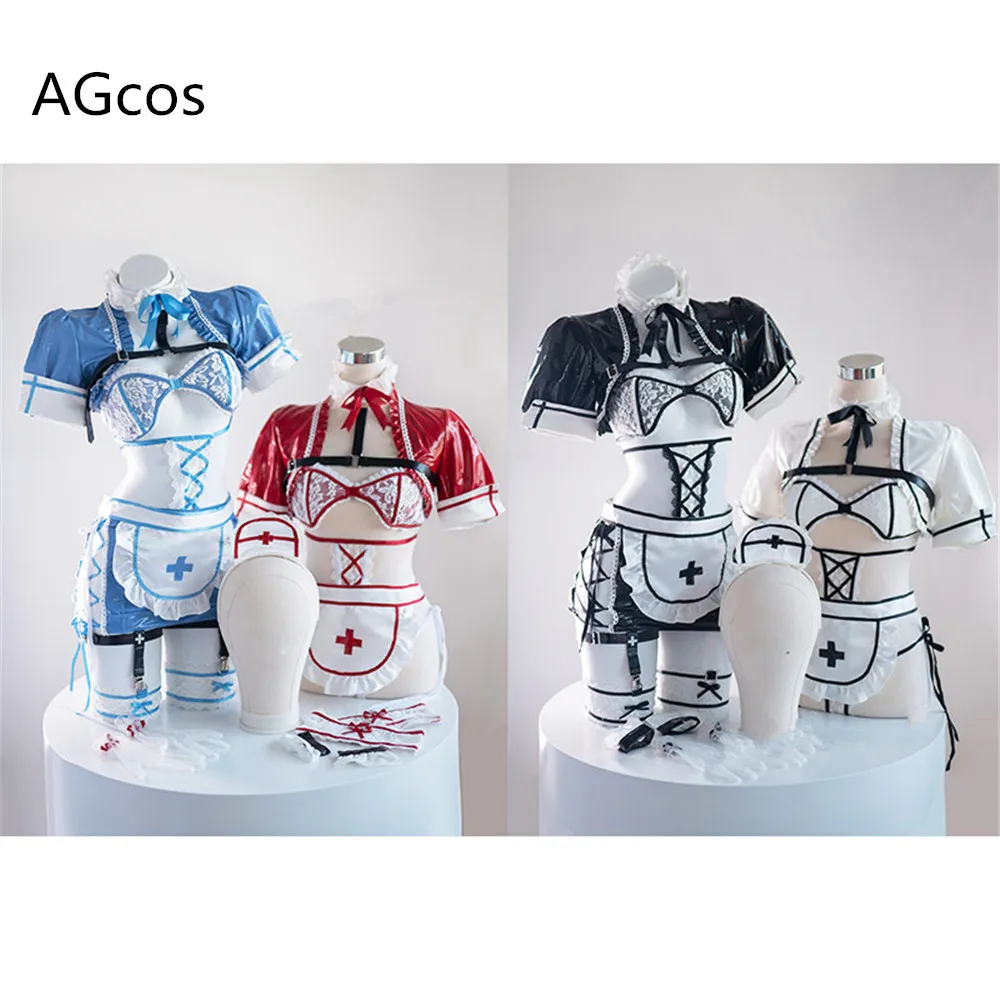 AGCOS Original Design Maid Nurse Cosplay Costume Woman Outfits Lingeries Sexy Cosplay