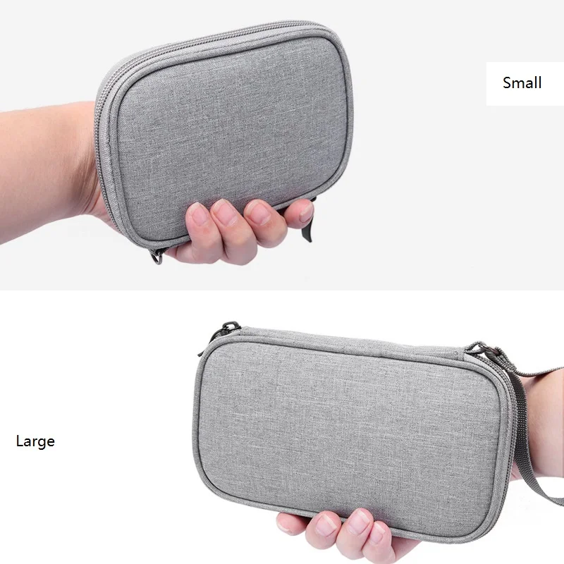 إكسسوارات السفر الواقية المحمولة 20000mAh قوة البنك حقيبة USB الأدوات كابلات الأسلاك المنظم قرص صلب بطاقة الهاتف المحمول