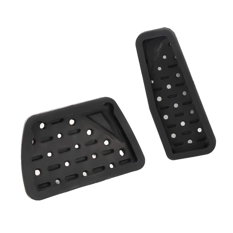 Cubierta de Pedal de freno y Gas, Kit de almohadillas de Pedal de acero inoxidable para coche, para modelos Jeep Wrangler Jl 2018-2019, 2 uds.