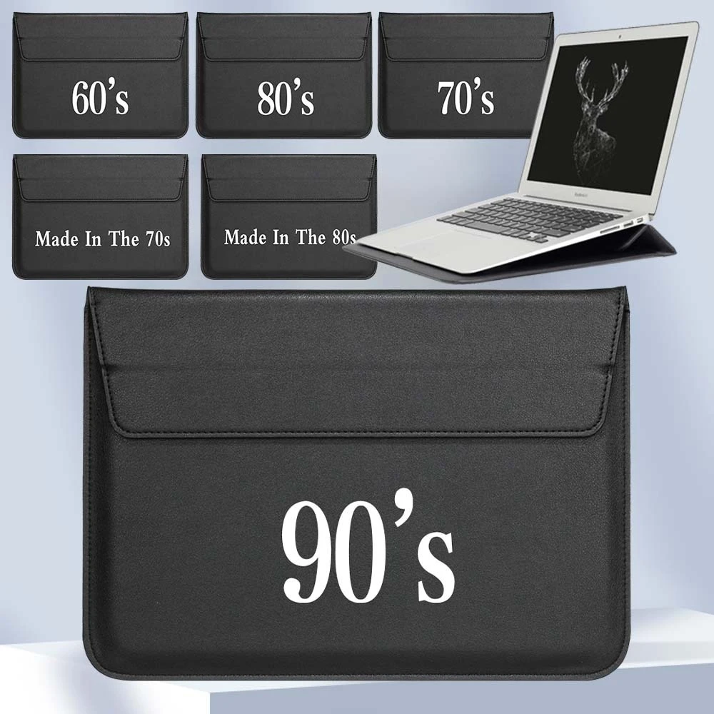 

Laptop Bag for Macbook Air Pro 13 Case 11 12 13 14 15 Inch Leather Stand Briefcase Notebook Bag for HP Dell Xiaomi Huawei