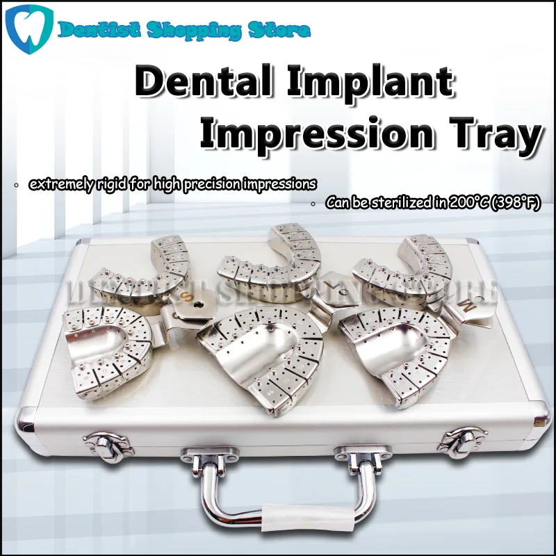 Dental Implant Impression Tray Removing Segments Position of the Abutments Dentistry Materials Autoclave Dentista Equipamento