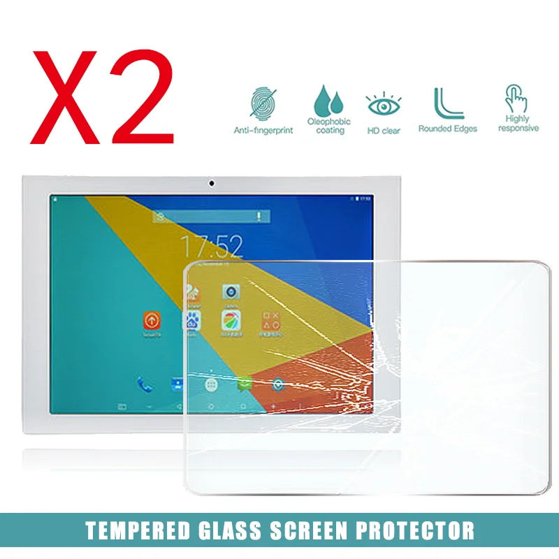 2Pcs Tablet Tempered Glass Screen Protector Cover for Teclast T98 4G Anti-Scratch Anti-Screen breakage HD tempered film