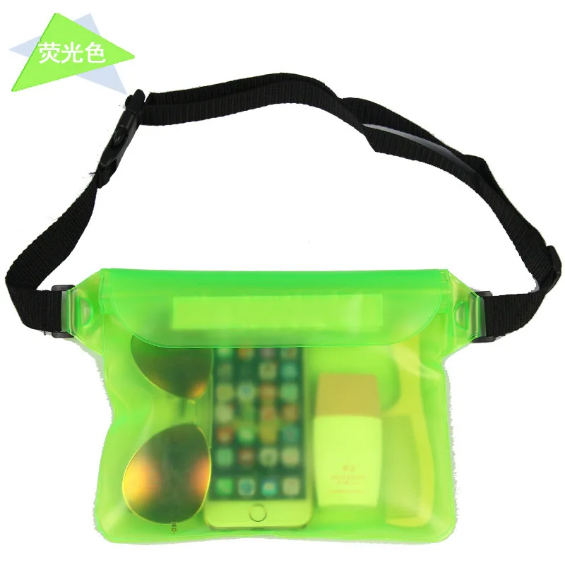 مقاوم للماء الغوص حقيبة سباحة تحت الماء الجاف الكتف الخصر حقيبة ظهر جيب الحقيبة التزلج على الجليد أكياس الهاتف المحمول