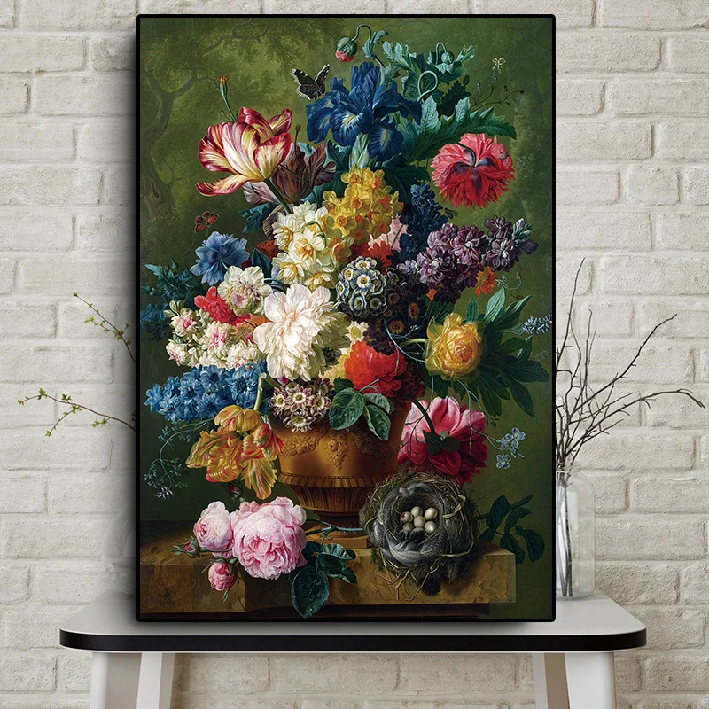 Classic Roses Oil Painting on Canvas Art Cuadros Valentine's Day Decor Posters and Prints Nordic Wall Picture for Living Room image 2
