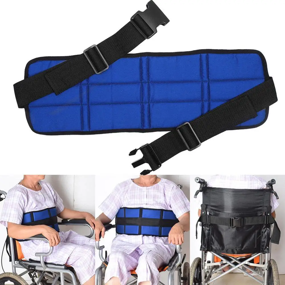 

Medical Adjustable Breathable Safe Wheelchair Seat Belt Cushion Restraint Harness Straps Therapy Fixing Belt for Elderly Patient