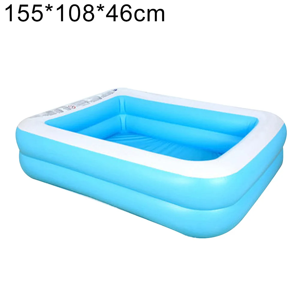 Summer Inflatable Family Kids Children Adult Play Bathtub Water Swimming Pool Hot Carbon Tough PVC Layered Independent Air bag