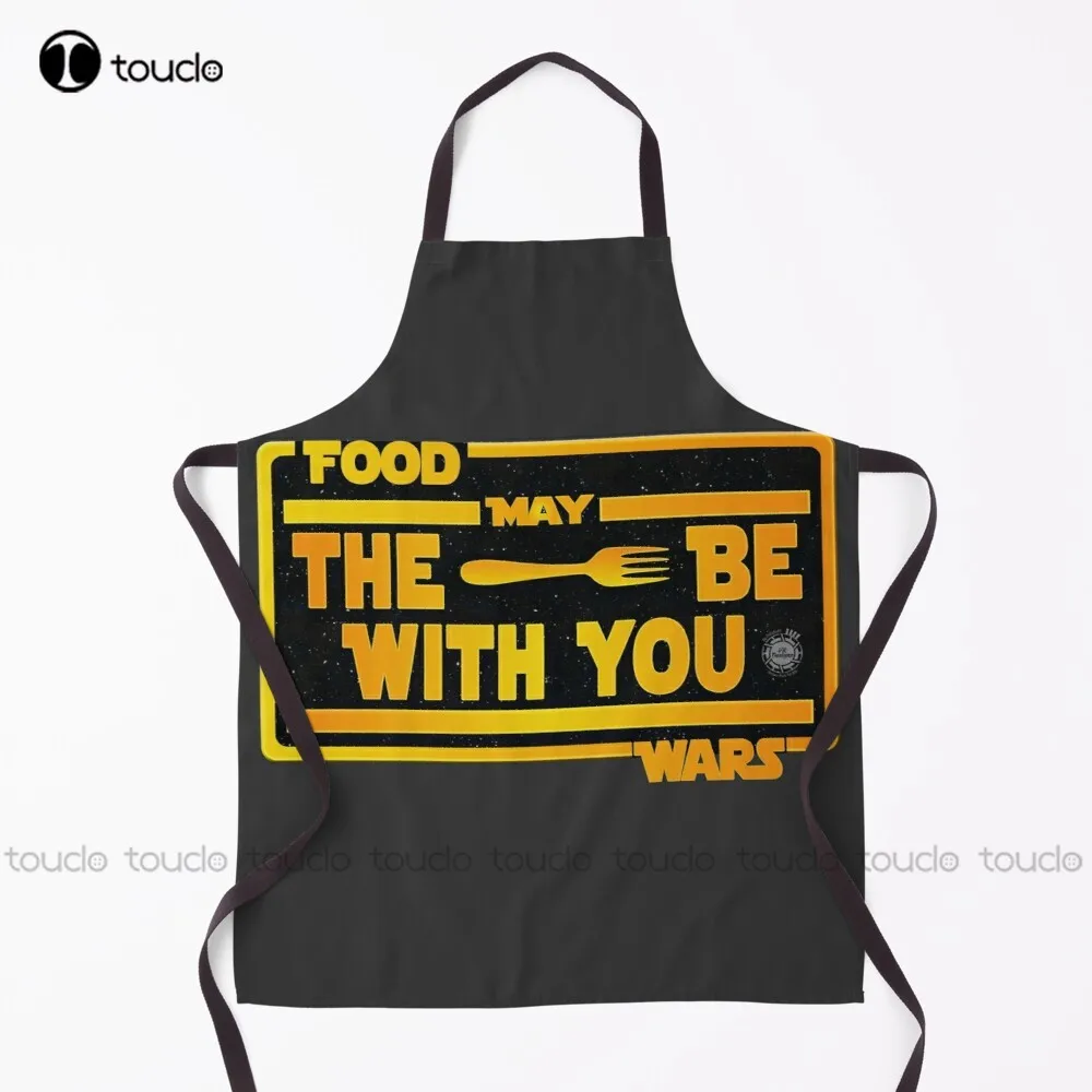 Food Wars: May The Fork Be With You (Clone Wars) Apron Size Apron Personalized Custom Cooking Aprons Unisex Adult Apron