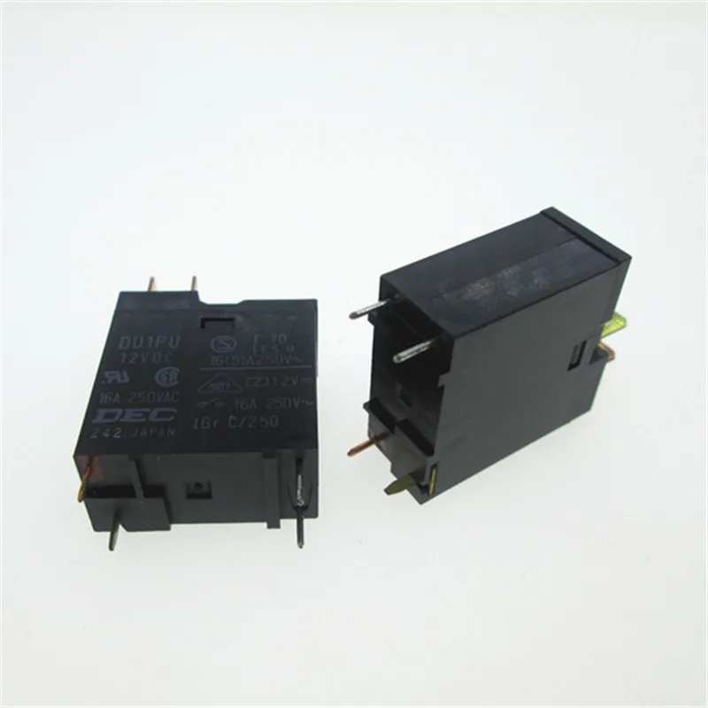 HOT NEW DU1PU 12VDC DU1PU 12VDC DC12V 12V relay 16A 250V 4PIN