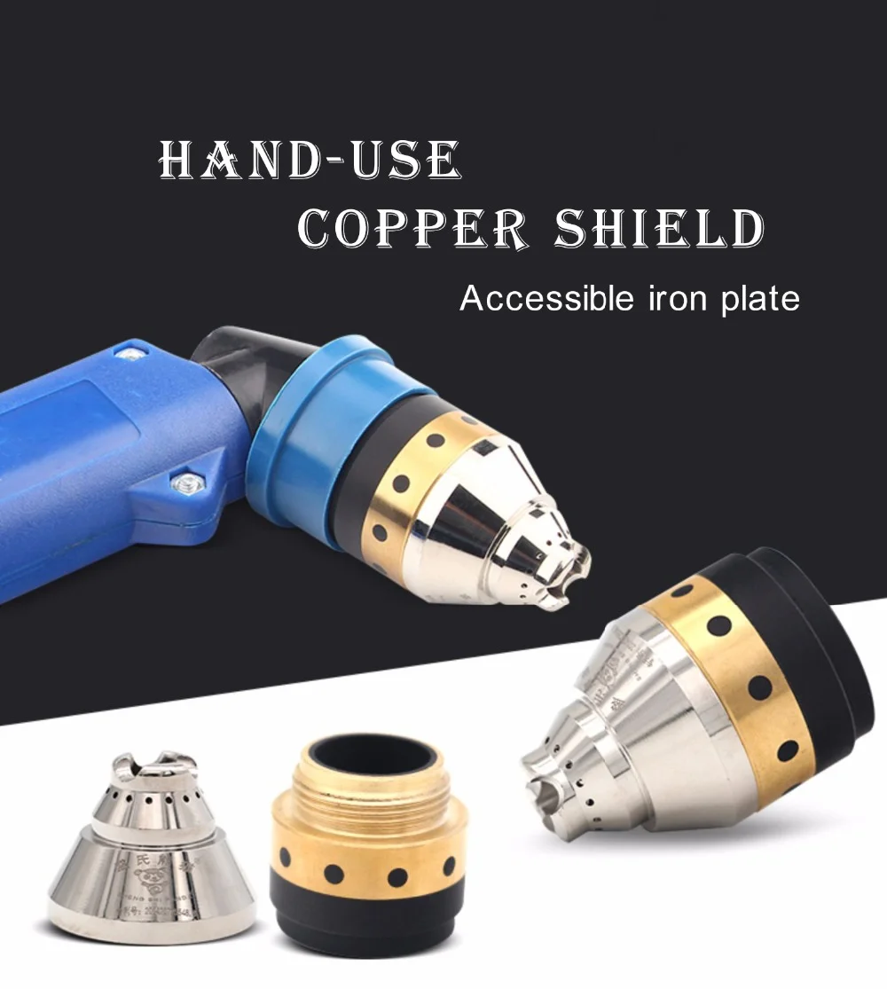 P80 Coperchio protettivo Ugello da taglio per torcia al plasma Manicotto scudo CNC / manuale invece la manicotto in ceramica della ruota guida