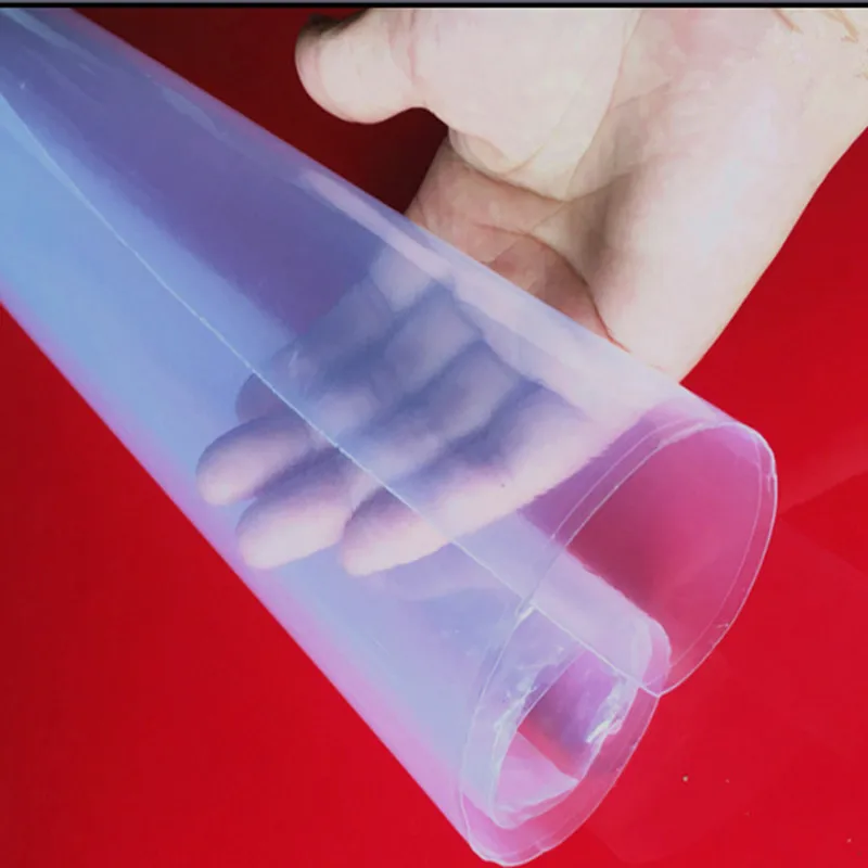 0.1mm/0.2mm/0.3mm/0.5mm/0.8mm Top Quality Silicone Rubber Sheet 500mm Width 500mm Length Transparent Silicone Film