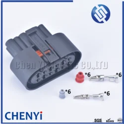 Black 12 pin wire socket automotive waterproof connector female 1.5/3.5 wiring auto connector automotive electrical connector
