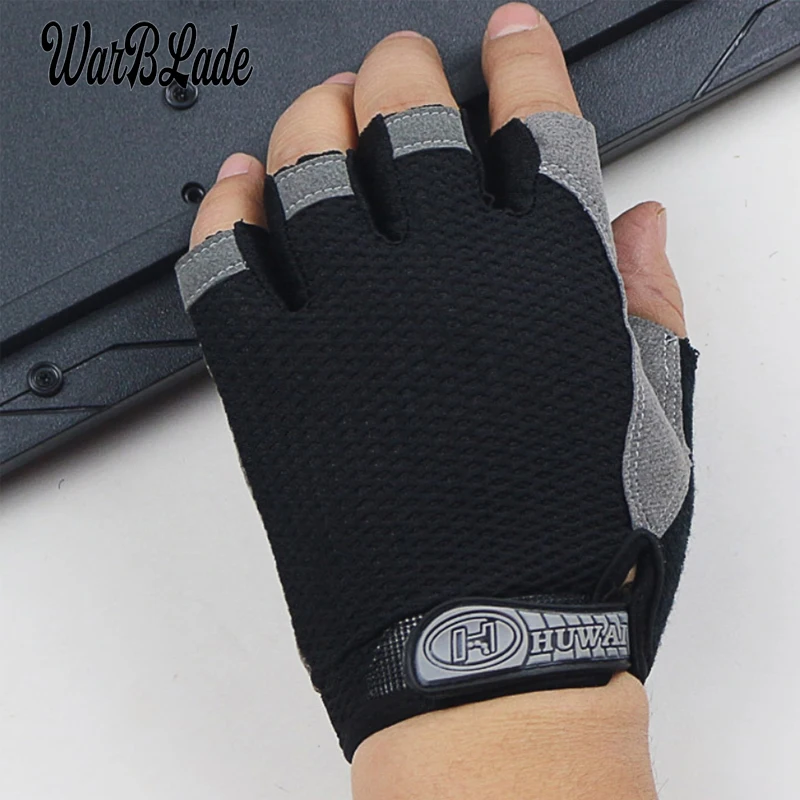 WarBLade 2019 New Gloves Breathable Half Finger Gel Pad Sport Gloves Summer Biking Fingerless Anti-slip Riding Wristbands Glove