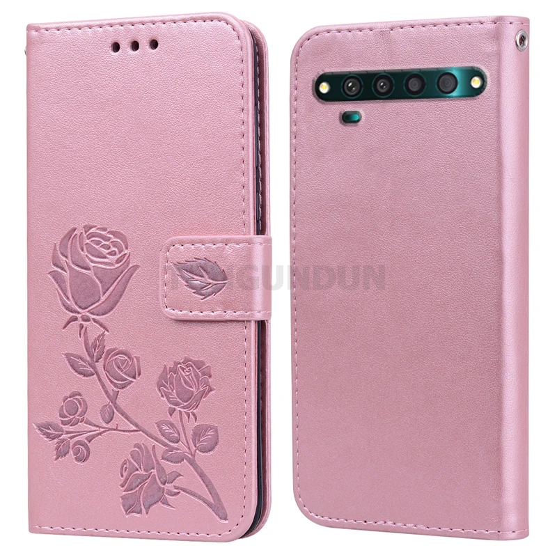 Phone Wallet Case For TCL 10 Pro T799B T799H Flip Cover PU Leather Protective Shell TCL 10L Case Protector Magnetic Cover Funda