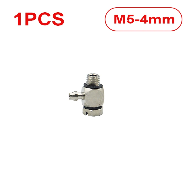 90° 3MM/4MM/6MM Hose Hydraulic Oil Tube Elbow Connector For 1:14 RC Hydraulic Excavator DIY Toy Parts