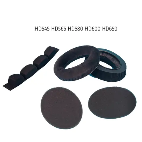 Sennheiser HD545 HD565 HD580 HD600 HD650 HD 545 565 580 600 헤드폰 헤드셋 이어 패드 교체 용 이어 패드 헤드 밴드 쿠션