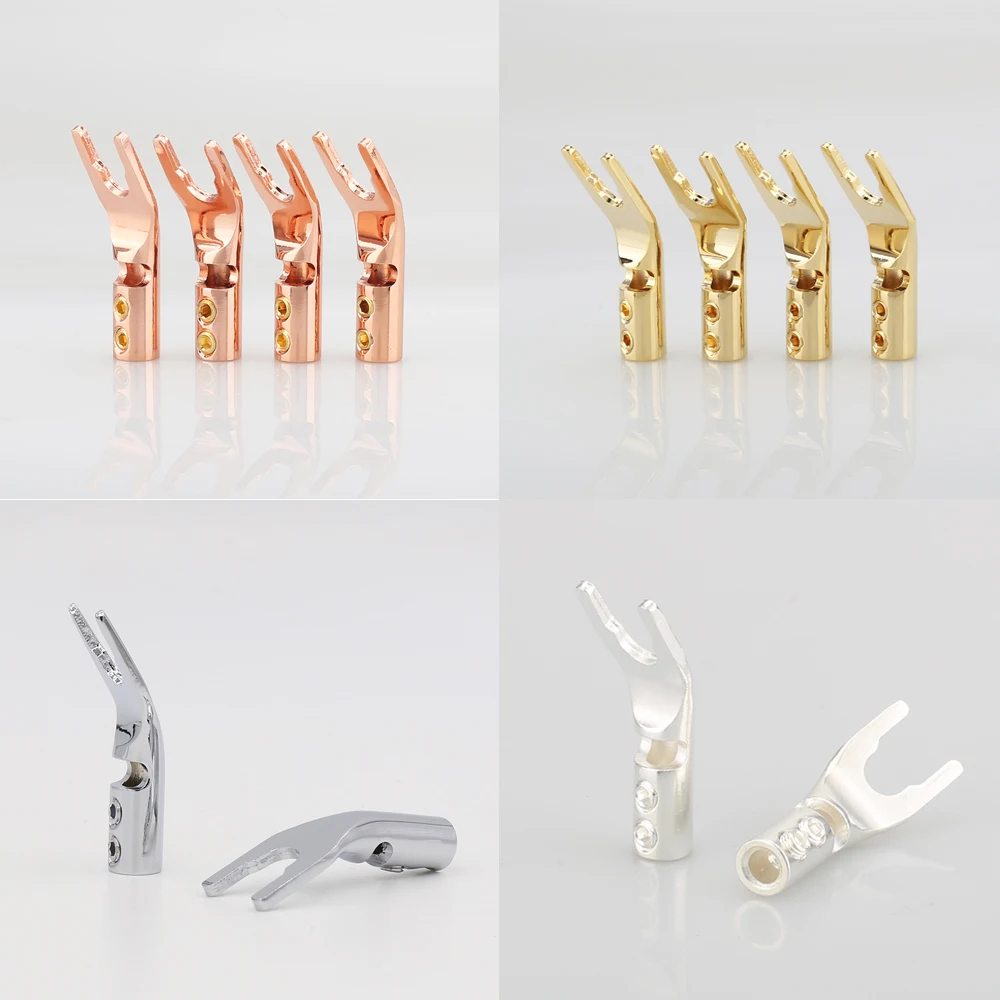 Вилка-Лопатка с золотым/серебряным/родиевым/медным покрытием, 4 шт.