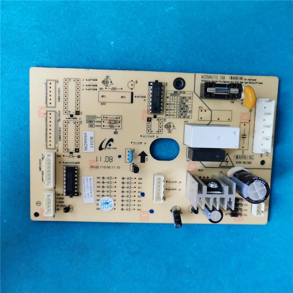ตู้เย็นตู้โชว์เครื่องประดับบอร์ด da41-00482j บอร์ดคอมพิวเตอร์บอร์ดคอนโทรลพลังงาน20.22.110.00.11.1บอร์ดคอนโทรลหลัก
