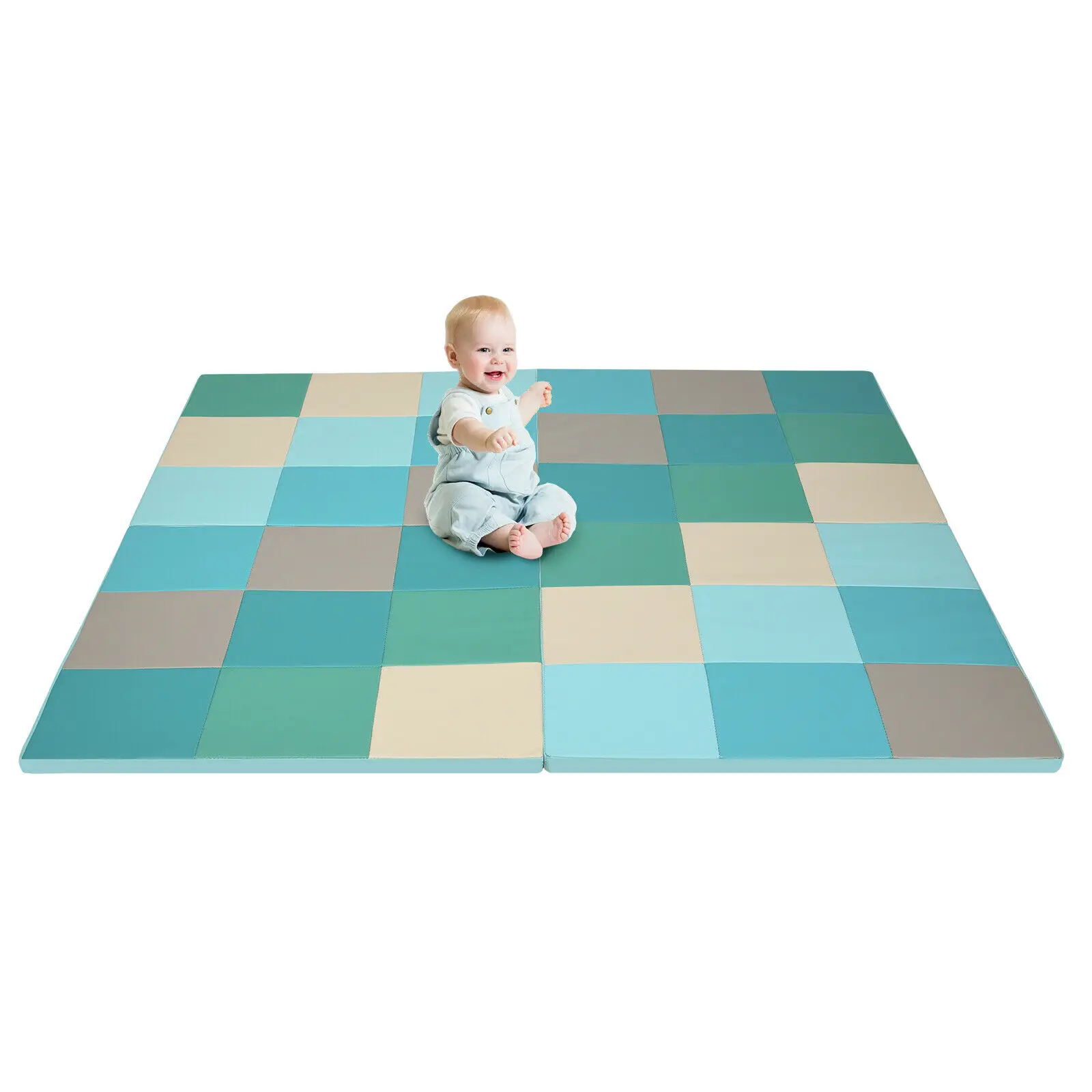 Tapis de jeu pliant en mousse pour bébés, 58 pouces, tapis de sol pour activités à domicile, garderie, école