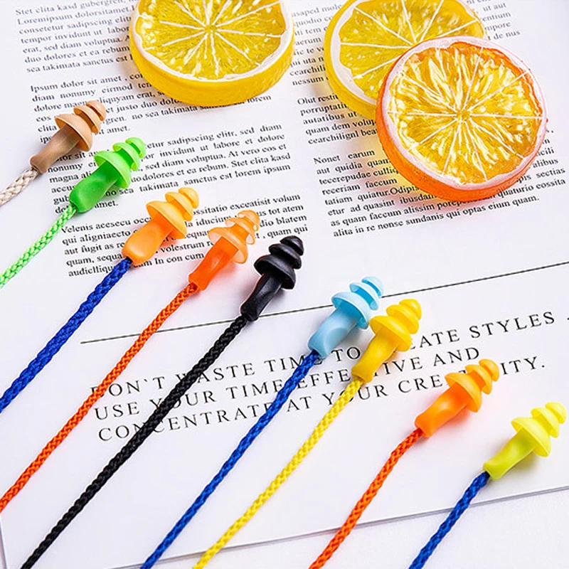 5 Pairs Anti-Noise EarPlugs Soft Silicone Foam Ear Plug Tapered Travel Sleep Noise Reduction Insulation Swim Diving Waterproof