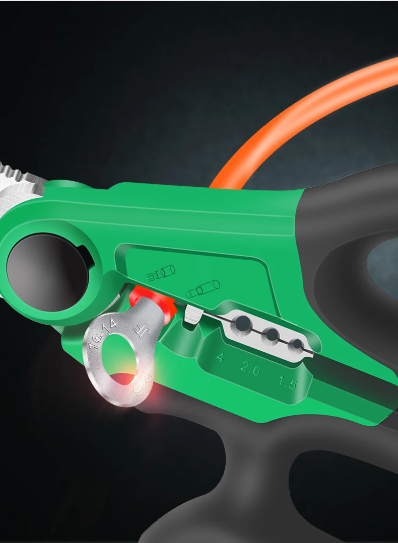 LAOA 6/7 Zoll Elektriker Schere 1,5-4 mm2 Drahtschneider Abisolieren Elektrodraht 1,5-4 mm2 Schneidklemme Crimpen Edelstahl – Detail 11