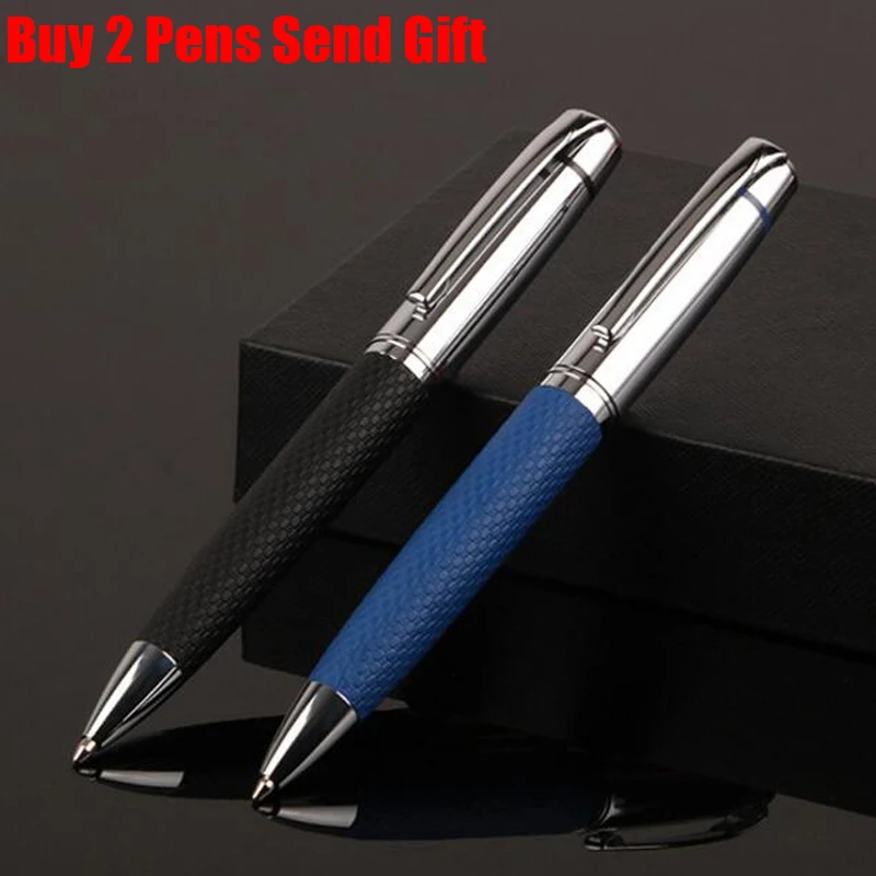 2023 New Arrival High Quality Metal Ballpoint Pen Business Men PU Leather Gift Writing Pen Buy 2 Send Gift