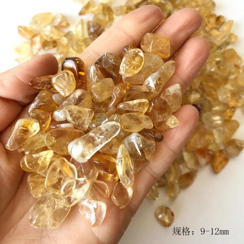 100g Natural Citrine Yellow Quartz Crystal Stone Rock Polished Gravel Specimen natural stones and minerals