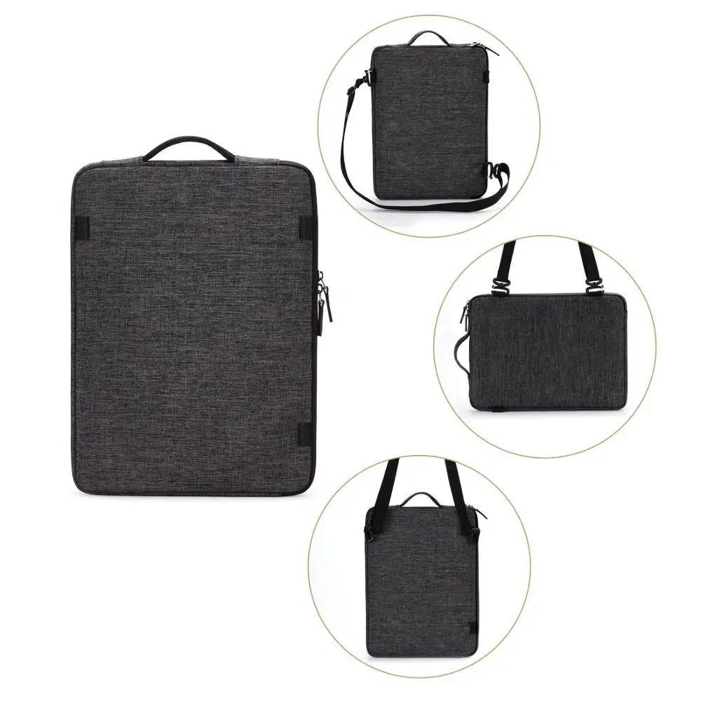 Waterproof Laptop Sleeve Business Shockproof Bag with USB Charging Port Headphone Hole for 11 13 14 15.6 17.3 Inch Laptop