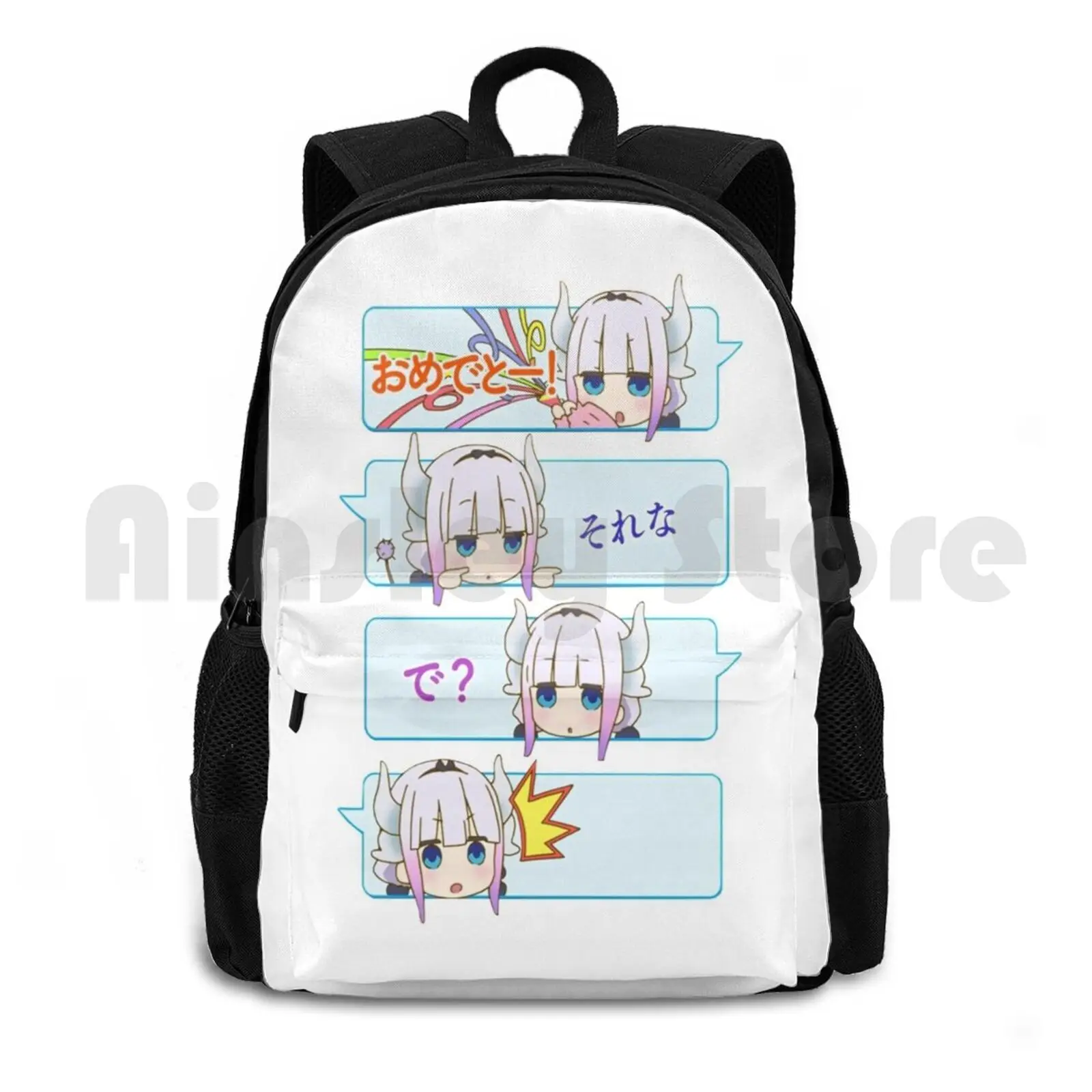 

Kanna Speech Compilation Outdoor Hiking Backpack Waterproof Camping Travel Miss Kobayashis Dragon Maid Kobayashis Dragon Maid