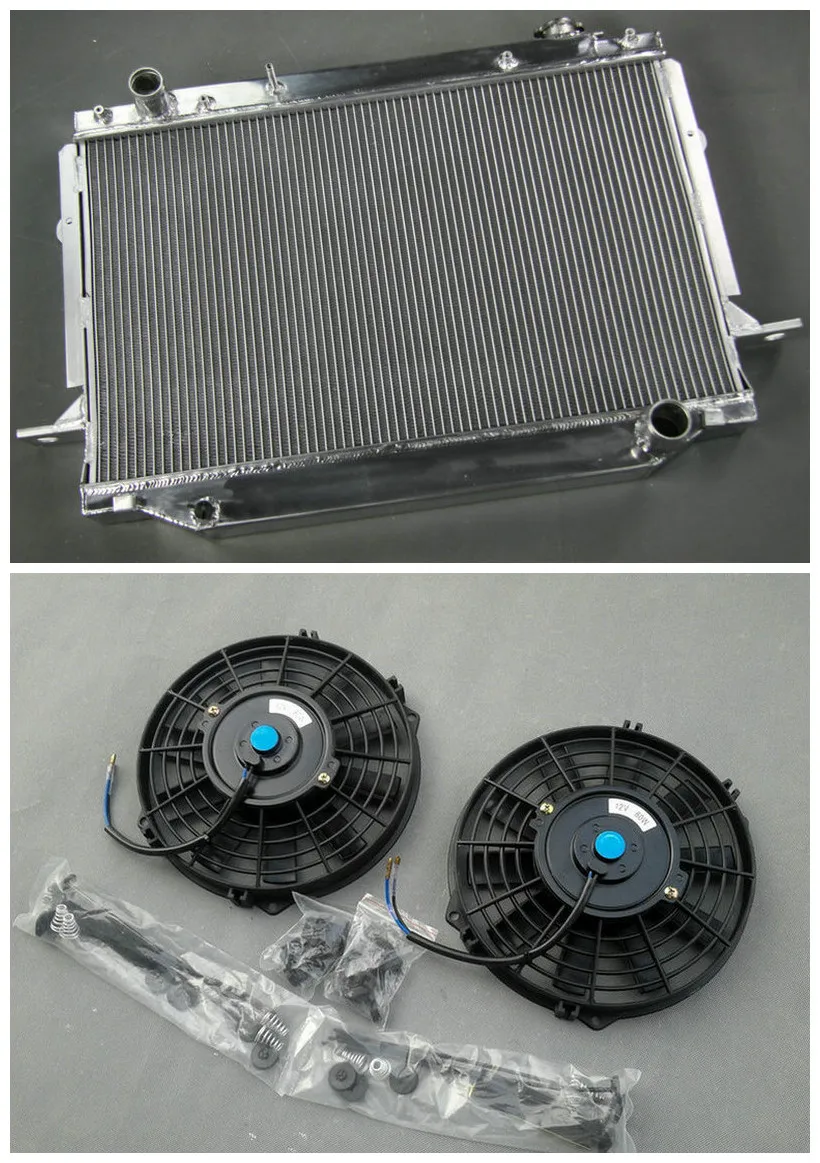 

Aluminum Radiator + Fan*2 For 1996-1997 LEXUS LX450 1FZ-FE 4.5L L6 ENGINE 1996 1997 MT