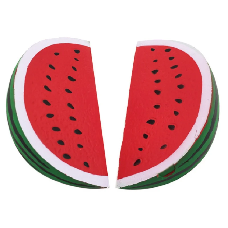 Fruit Simulation Watermelon Squishy Slow Rising Squeeze Toy Kawaii Squishy Kids Stress Relief Squeeze Toys Party Xmas Gift